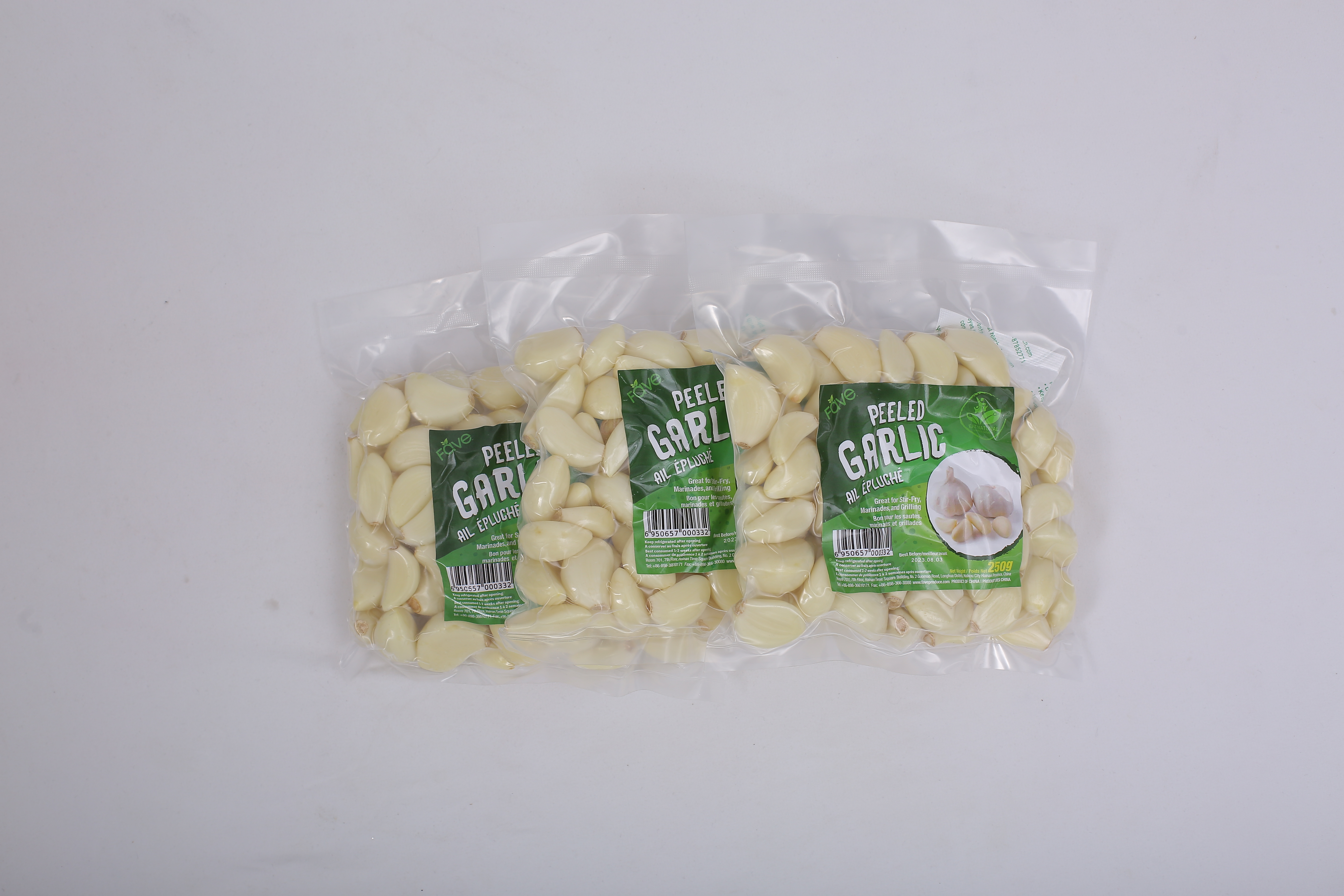 250g peeled garlic portion